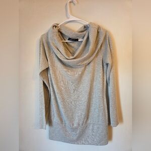 Style Dome Light Green Cowl Neck Knit Long Sleeve Sweater Size L